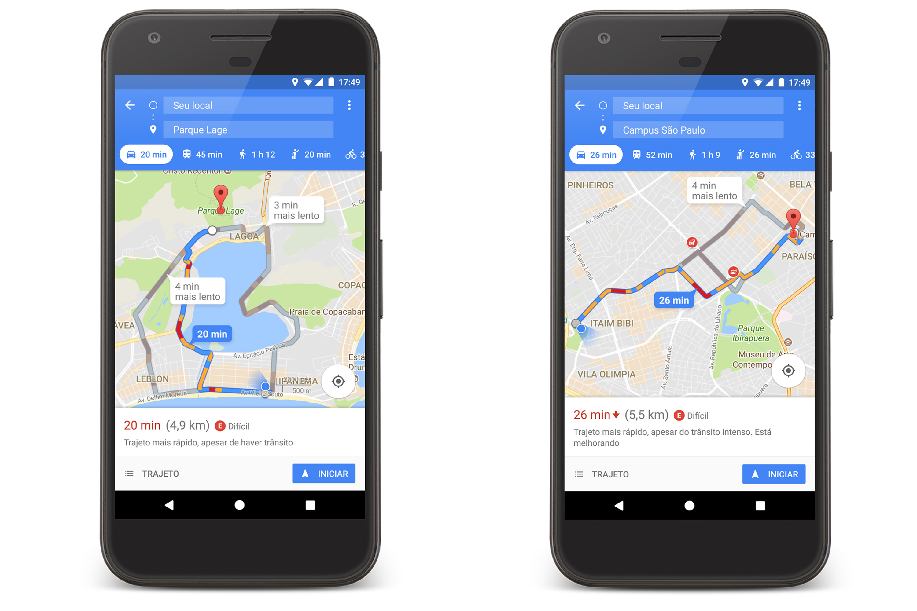Google Maps disponibilidade de vagas pra estacionar