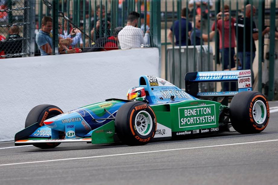 Filho de Schumacher pilota carro da primeira vitória do pai, no Circuit de Spa-Francorchamps, na Bélgica - 27/08/2017