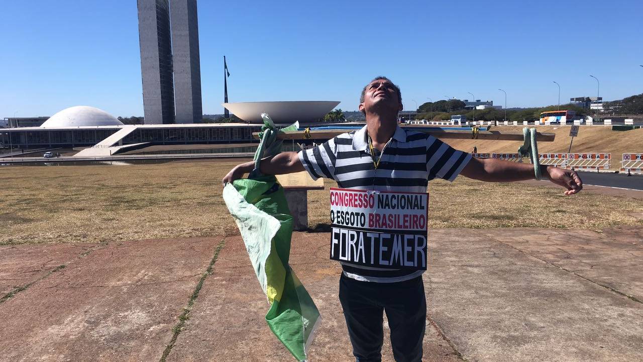 Protesto - Denúncia contra Temer - Votação - Câmara dos Deputados
