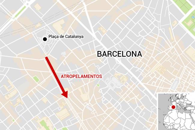 Atentado em Barcelona - Las Ramblas - Ataque terrorista mapa-atentado-barcelona