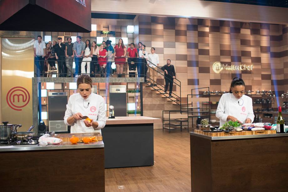 Deborah e Michele durante a final do MasterChef