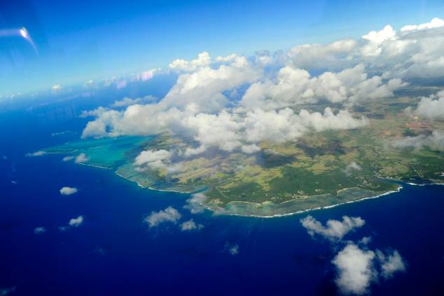 Vista da Baía De Tumon, na Ilha de Guam Vista da Baía De Tumon, na Ilha de Guam