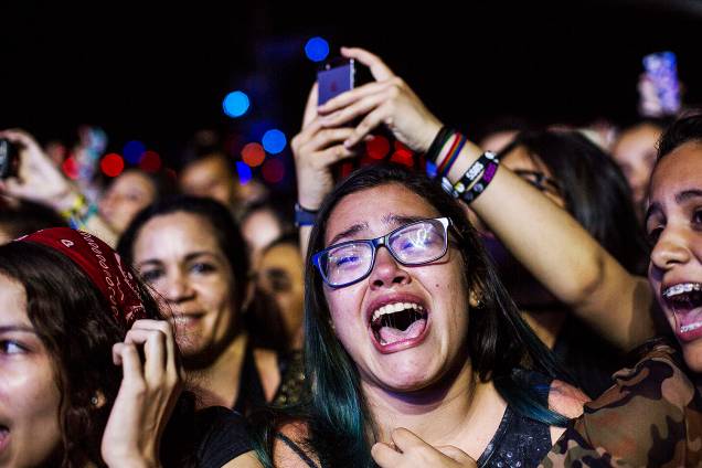 Público durante o show da banda 5 Seconds of Summer no Palco Mundo, no primeiro dia de Rock in Rio - 15/09/2017 Público durante o show da banda 5 Seconds of Summer no Palco Mundo, no primeiro dia de Rock in Rio - 15/09/2017