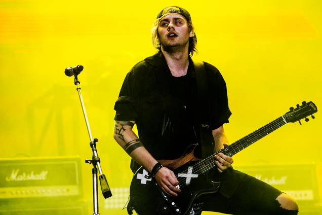 A banda de pop-punk 5 Seconds of Summer no Palco Mundo durante o primeiro dia de Rock in Rio - 15/09/2017 A banda de pop-punk 5 Seconds of Summer no Palco Mundo durante o primeiro dia de Rock in Rio - 15/09/2017
