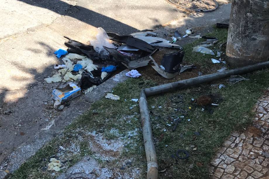 No dia seguinte ao tiroteio com policiais que terminou na morte de dez suspeitos, silêncio de moradores e marcas do confronto na região do Morumbi, Zona Sul de São Paulo - 04/09/2017