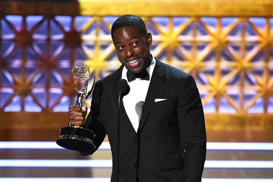 O ator Sterling K. Brown na 69º premiação Emmy Awards, em Los Angeles - 17/09/2017