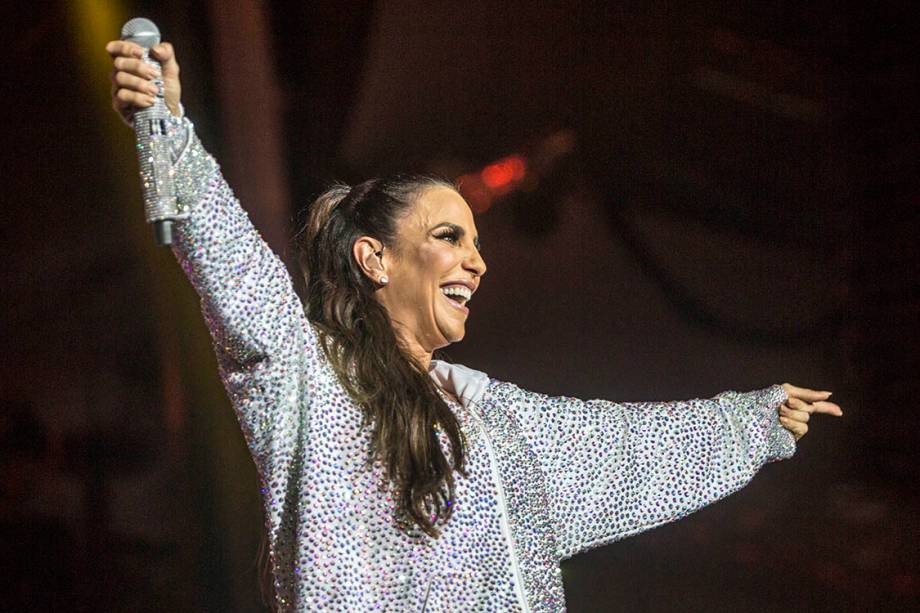 A cantora Ivete Sangalo se apresenta no primeiro dia de Rock in Rio