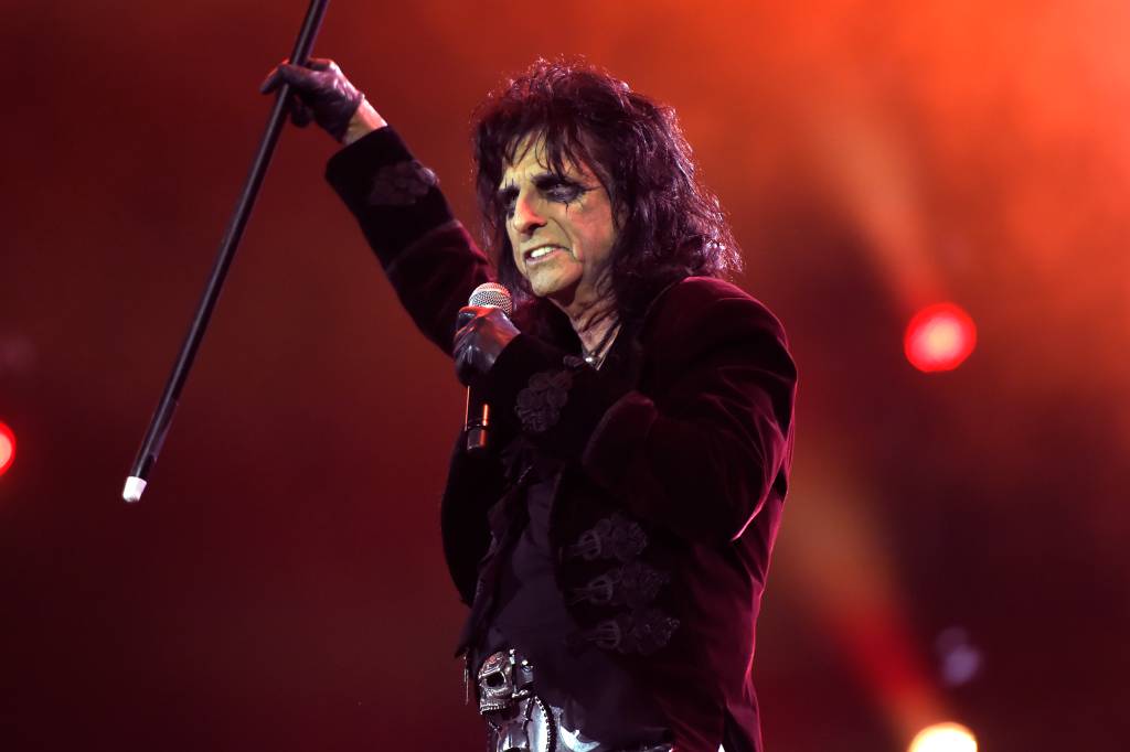 Alice Cooper em show em São Paulo, em 2017