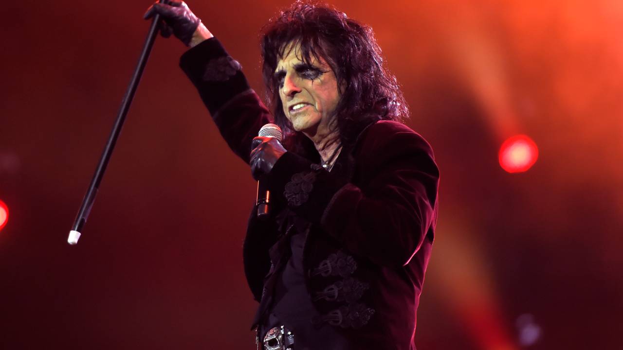 Alice Cooper em show em São Paulo, em 2017