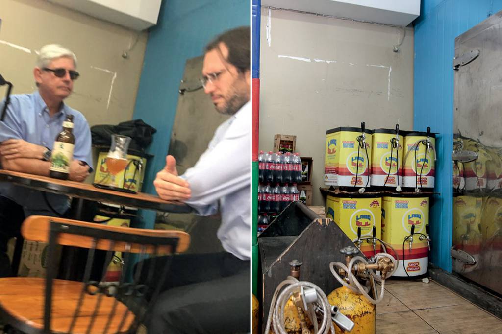Fora da agenda – Janot e o “encontro fortuito” com o advogado da JBS num bar de Brasília: a mesa, antes escondida entre caixas de cerveja, desapareceu