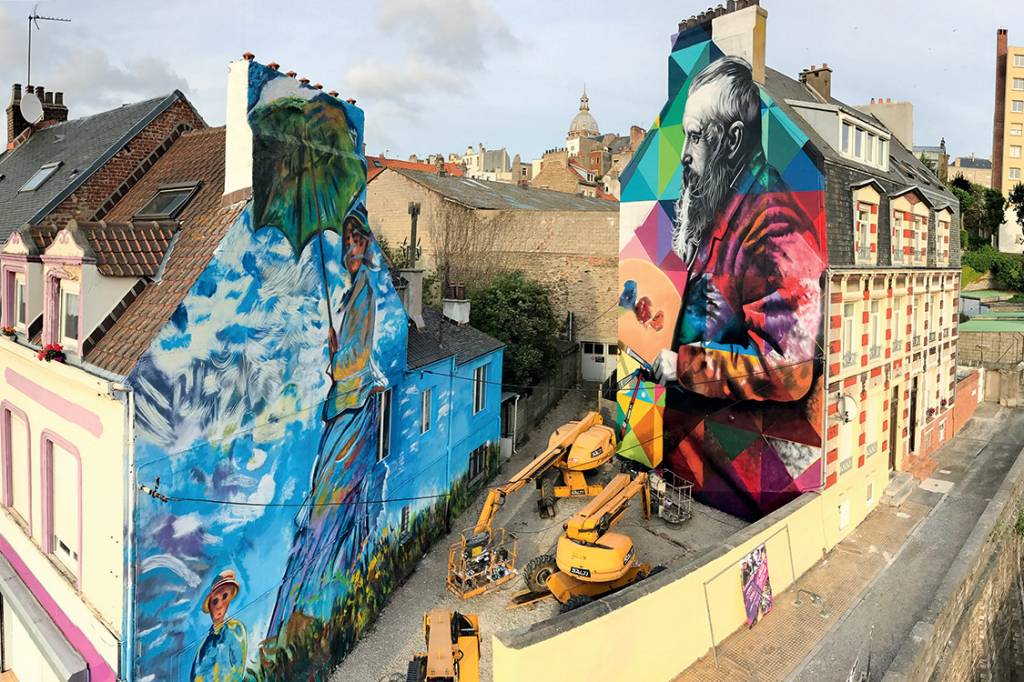 Rebelde com causa – O mural duplo sobre Monet na França