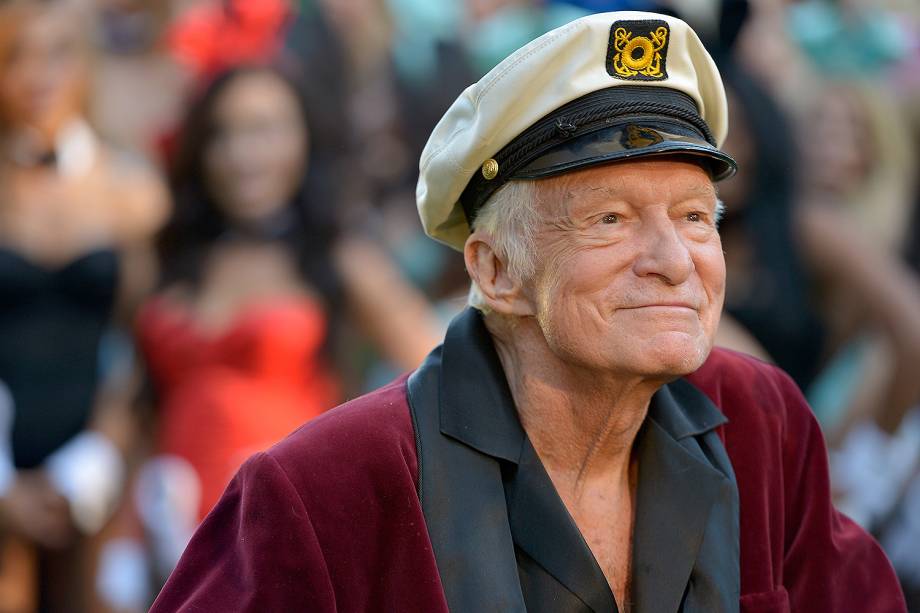 O fundador da revista Playboy, Hugh Hefner - 15/01/2014