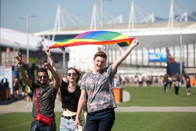 Movimentação do público no primeiro dia do Rock in Rio no Parque Olímpico no Rio de Janeiro - 15/09/2017 Movimentação do público no primeiro dia do Rock in Rio no Parque Olímpico no Rio de Janeiro - 15/09/2017