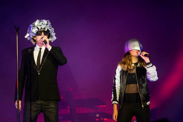 Show do Pet Shop Boys no Palco Mundo durante o primeiro dia de Rock in Rio - 15/09/2017 Show do Pet Shop Boys no Palco Mundo durante o primeiro dia de Rock in Rio - 15/09/2017