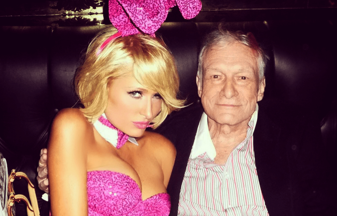 Hugh Hefner e Paris Hilton