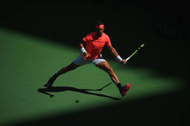O espanhol Rafael Nadal durante partida contra o ucraniano Alexandr Dolgopolov pelo US Open, em Nova York, nos Estados Unidos O espanhol Rafael Nadal durante partida contra o ucraniano Alexandr Dolgopolov pelo US Open, em Nova York, nos Estados Unidos