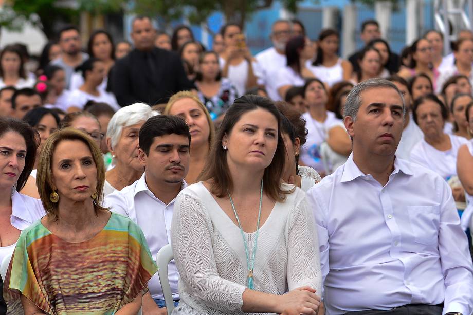 Presença do vice-governador do Estado de Goiás José Éliton - Culto ecumênico em homenagem às vítimas de tragédia em escola  Goyases, em Goiânia - 24/10/2017