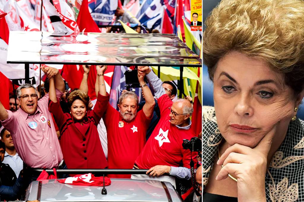 Antes, em campanha, ao lado de Padilha, Suplicy e Lula e depois, desanimada com trâmites do impeachment