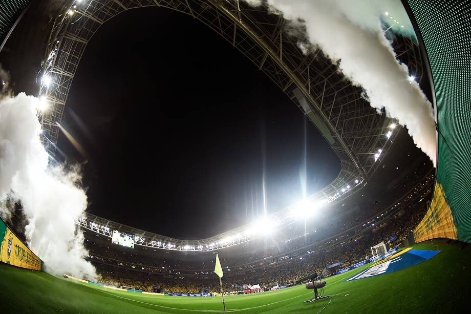 Partida entre Brasil e Chile, válida pela 18ª rodada (última) das Eliminatórias Sul-Americanas da Copa de 2018 (Rússia) no Allianz Parque, em São Paulo (SP) - 10/10/2017