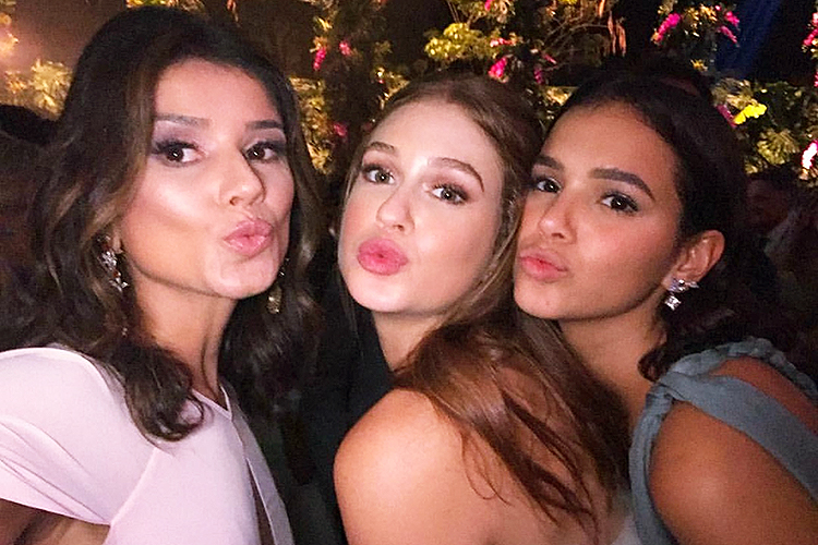 Paula Fernandes, Marina Ruy Barbosa e Bruna Marquezine