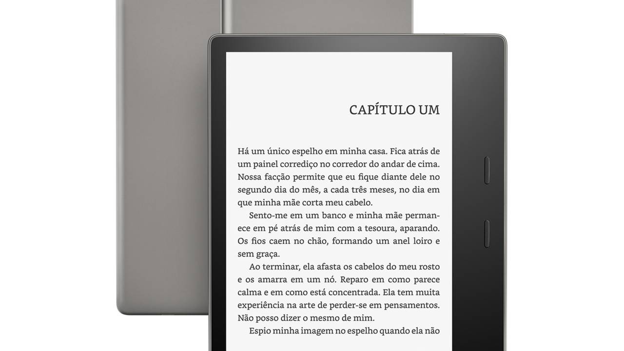 Novo modelo de livro digital de Kindle Oasis