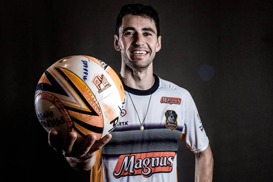 Neto, 36 anos, destaque do Sorocaba e ídolo da seleção brasileira de futsal