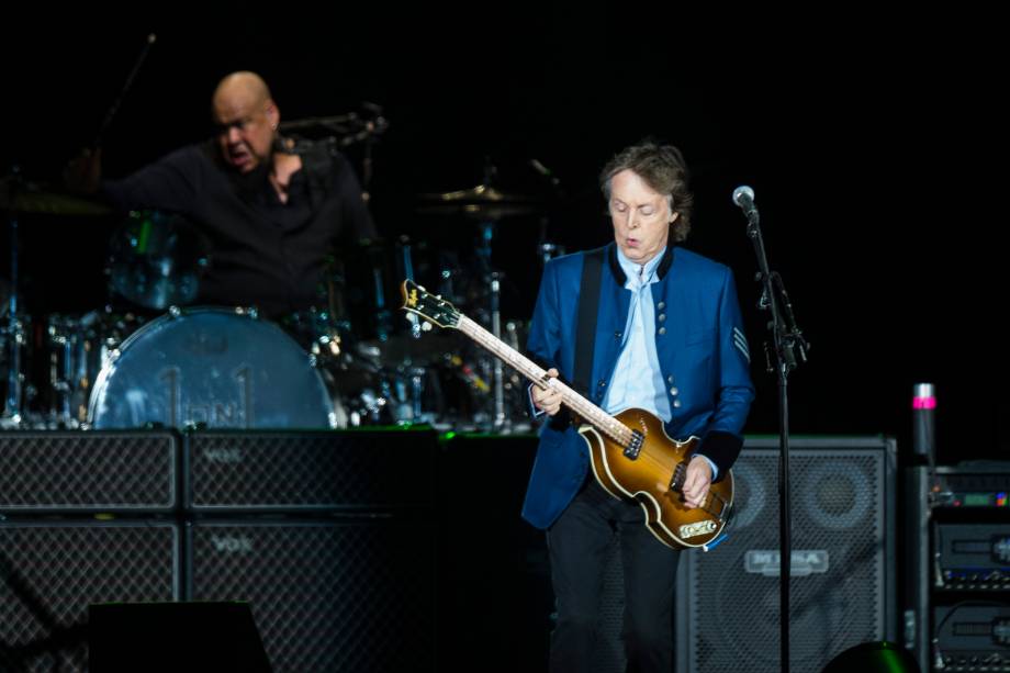 Paul McCartney durante show da turnê One On One no Allianz Parque, em São Paulo - 15/10/2017