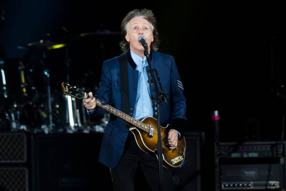 Paul McCartney durante show da turnê One On One no Allianz Parque, em São Paulo - 15/10/2017