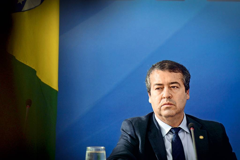 Ministro Ronaldo Nogueira durante cerimônia do anúncio de distribuição de resultados do FGTS, no Palácio do Planalto, em Brasília, DF, 10-08-2017 Foto: Edu Andrade - ASCOM/Ministério do Trabalho