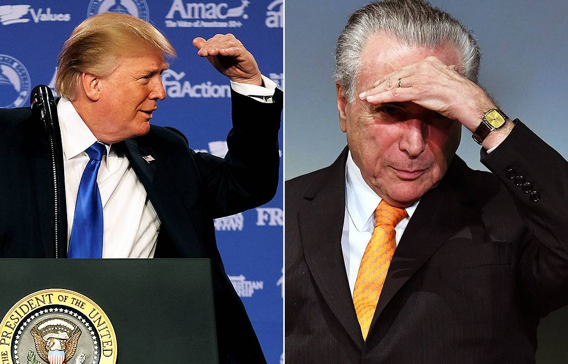 Donald Trump e Michel Temer