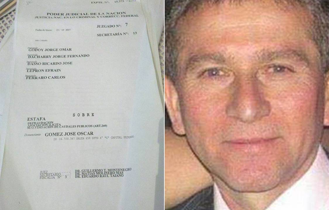 José Oscar Gómez, ex-marinheiro argentino de estaleiro de submarino