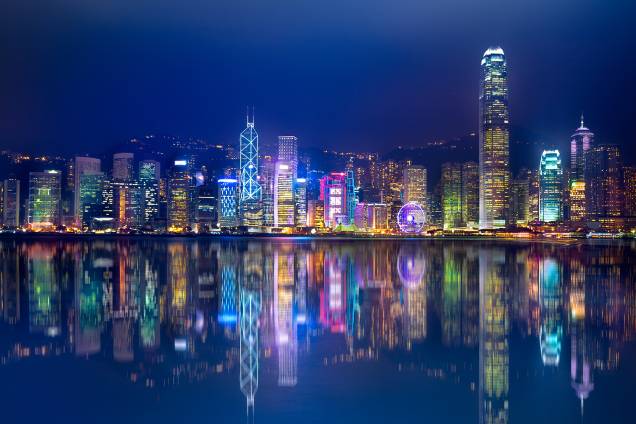 A cidade de Hong Kong, na China - 19/03/2016 A cidade de Hong Kong, na China - 19/03/2016