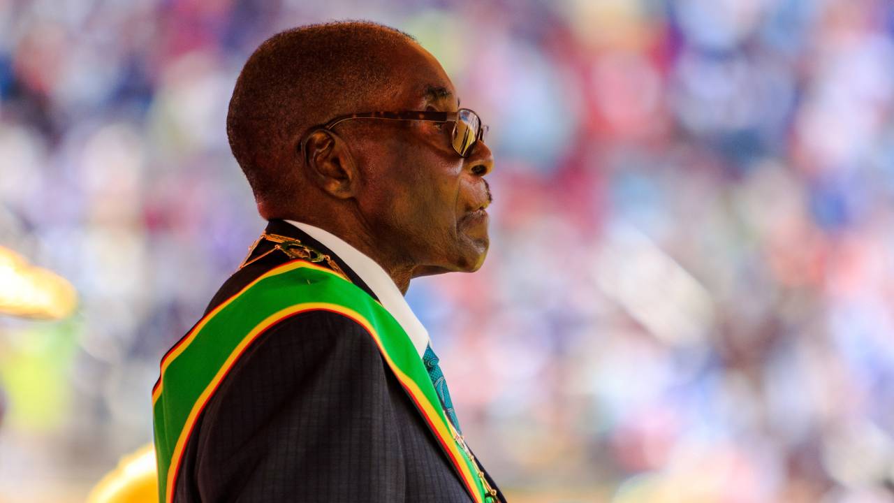 O ditador do Zimbábue Robert Mugabe