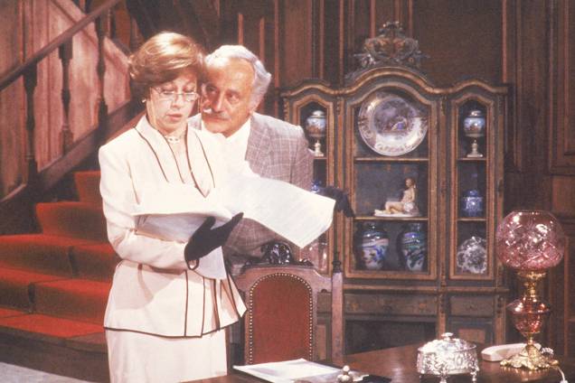 Paulo Autran e Fernanda Montenegro na novela 'Guerra dos Sexos', de 1983 Paulo Autran e Fernanda Montenegro na novela 'Guerra dos Sexos', de 1983