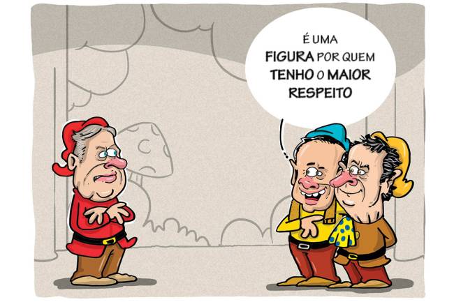 Tasso Zangado divulga um vídeo em que o PSDB admite que errou ao se associar ao governo Temer. Aécio Atchim fica furioso, e ganha o apoio de Dengoso Doria, sempre em busca de um carinho