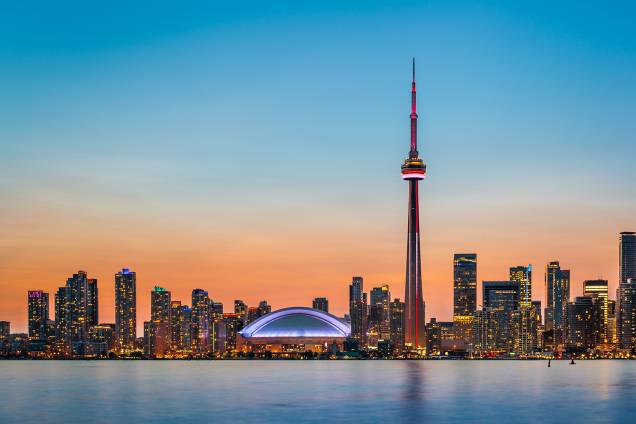 Vista da cidade de Toronto, no Canadá - 01/02/2015 Vista da cidade de Toronto, no Canadá - 01/02/2015