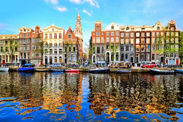 A cidade de Amsterdã, na Holanda - 03/06/2014 A cidade de Amsterdã, na Holanda - 03/06/2014