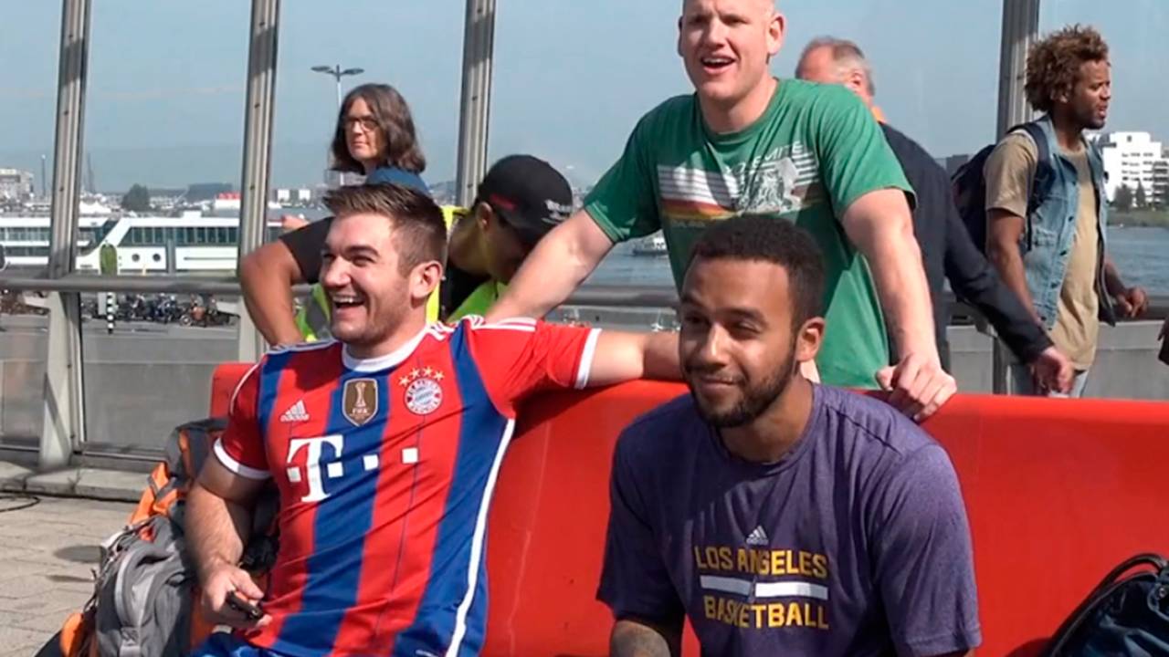 O trio de amigos Anthony Sadler, Spencer Stone e Alek Skarlatos