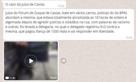 boato juíza Caxias