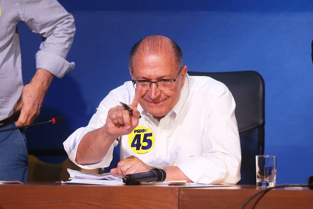 O governador de São Paulo, Geraldo Alckmin, durante a 14ª Convenção Nacional do PSDB, para a escolha do novo presidente, Executiva e Diretório do partido, no Centro de Convenções Brasil 21, em Brasília (DF) - 09/12/2017