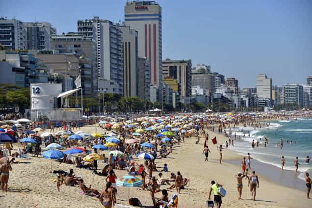 Vista da praia do Leblon, no Rio de Janeiro Vista da praia do Leblon, no Rio de Janeiro