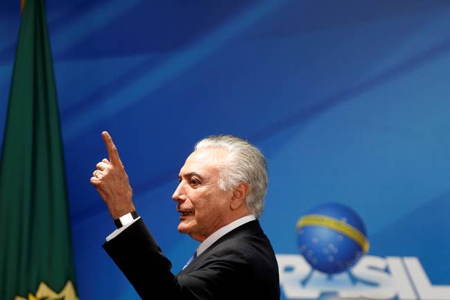 O Presidente Michel Temer