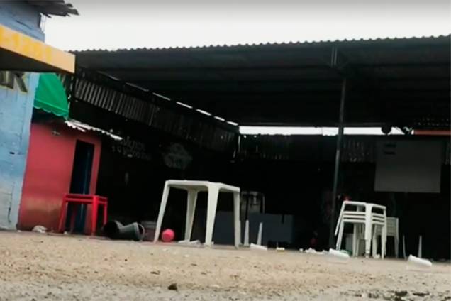 Interior do ´´Forró do Gago´´, local onde 14 pessoas foram mortas em Fortaleza (CE) - 27/01/2018 Interior do ´´Forró do Gago´´, local onde 14 pessoas foram mortas em Fortaleza (CE) - 27/01/2018