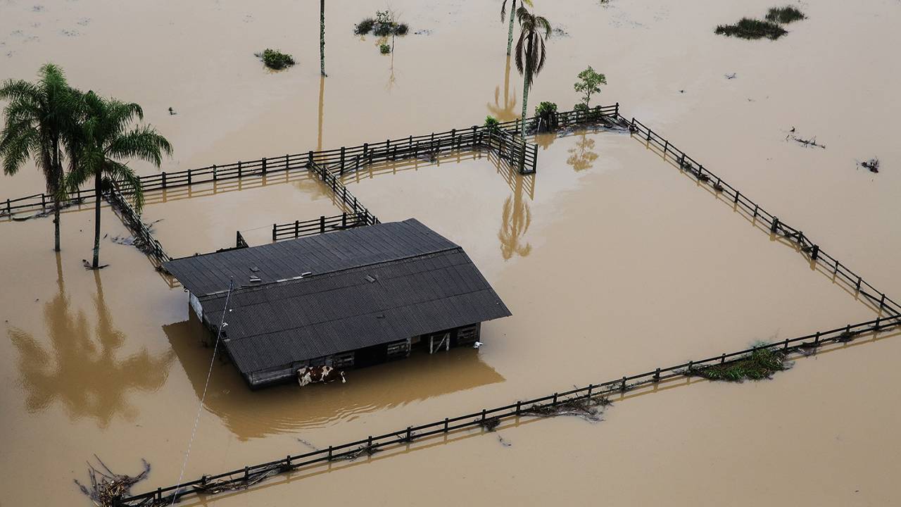Chuva causa destruição e morte em Florianópolis