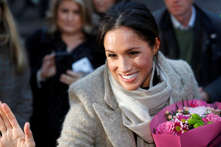 Meghan Markle durante visita a uma rádio em Brixton, Londres - 09/01/2018Meghan Markle durante visita a uma rádio em Brixton, Londres - 09/01/2018