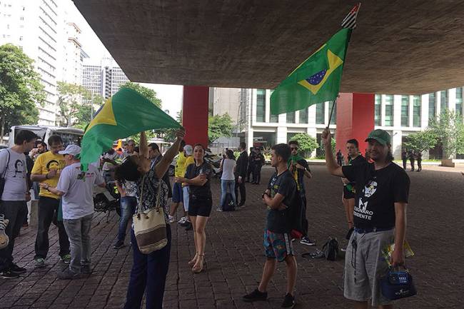 Protestos a favor da condenação de Lula em São Paulo