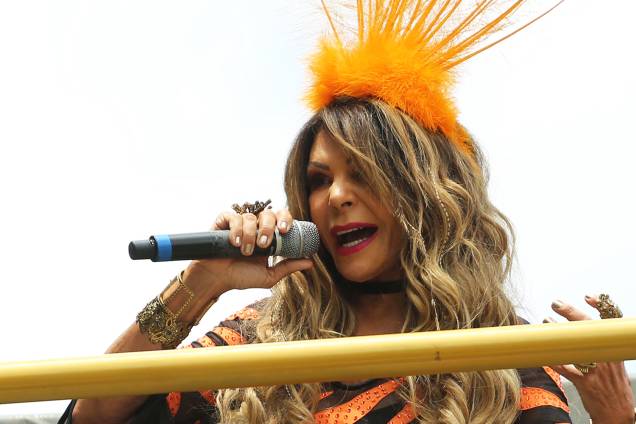 A cantora Elba Ramalho agita foliões no Bloco Frevo Mulher , na região do Parque do Ibirapuera, em São Paulo (SP) - 03/02/2018 A cantora Elba Ramalho agita foliões no Bloco Frevo Mulher , na região do Parque do Ibirapuera, em São Paulo (SP) - 03/02/2018