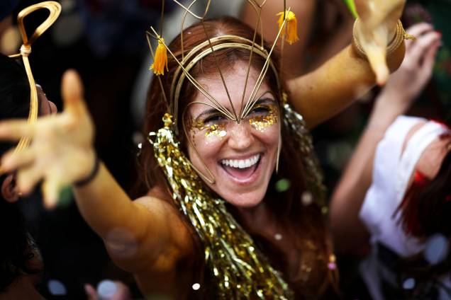 Bloco Céu na Terra anima foliões no bairro de Santa Tereza, no Rio de Janeiro (RJ), durante o pré-Carnaval carioca - 03/02/2018 Bloco Céu na Terra anima foliões no bairro de Santa Tereza, no Rio de Janeiro (RJ), durante o pré-Carnaval carioca - 03/02/2018