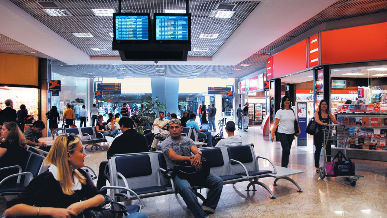 Salão do Aeroporto Internacional de Viracopos, em Campinas (SP)