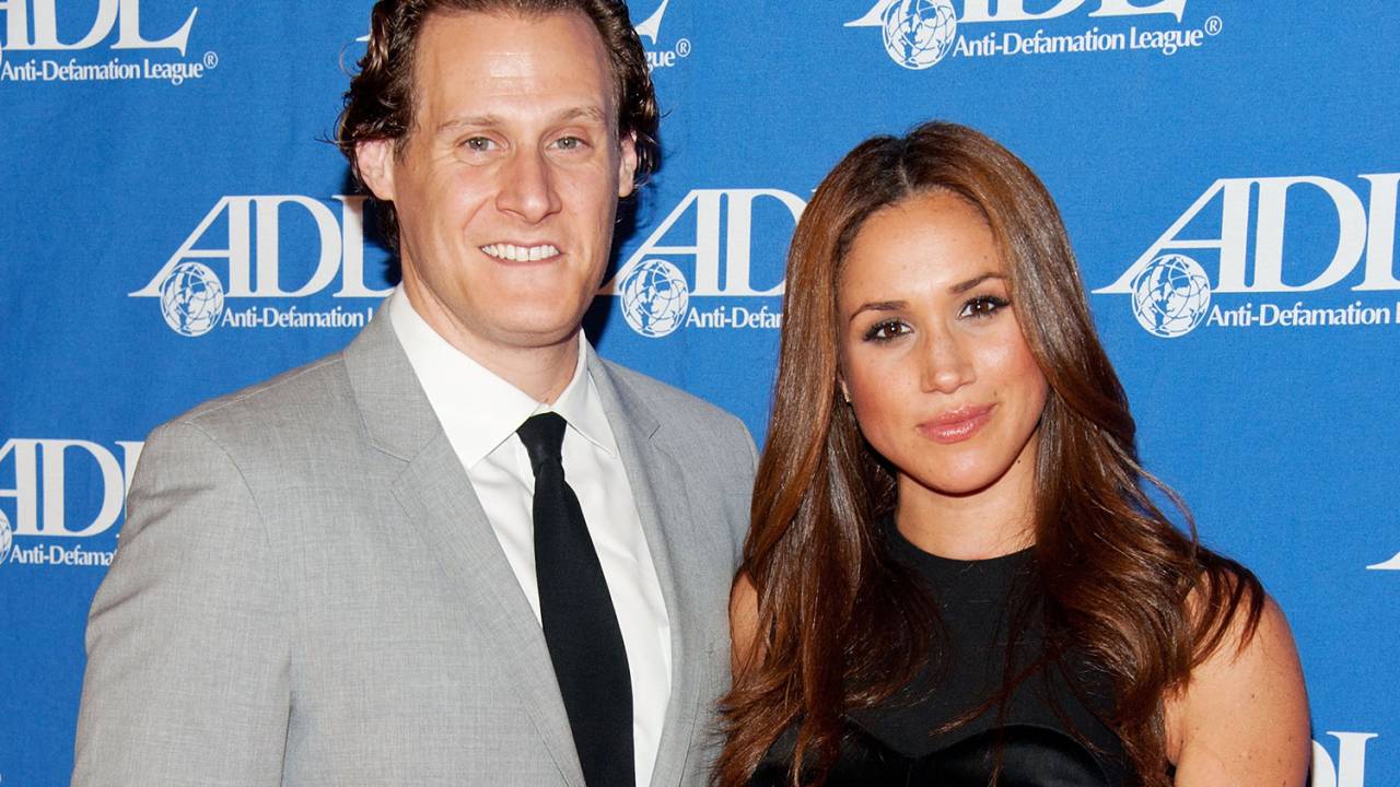 Meghan Markle e o ex-namorado durante evento em Beverly Hills, no estado americano da Califórnia - 11/10/2011